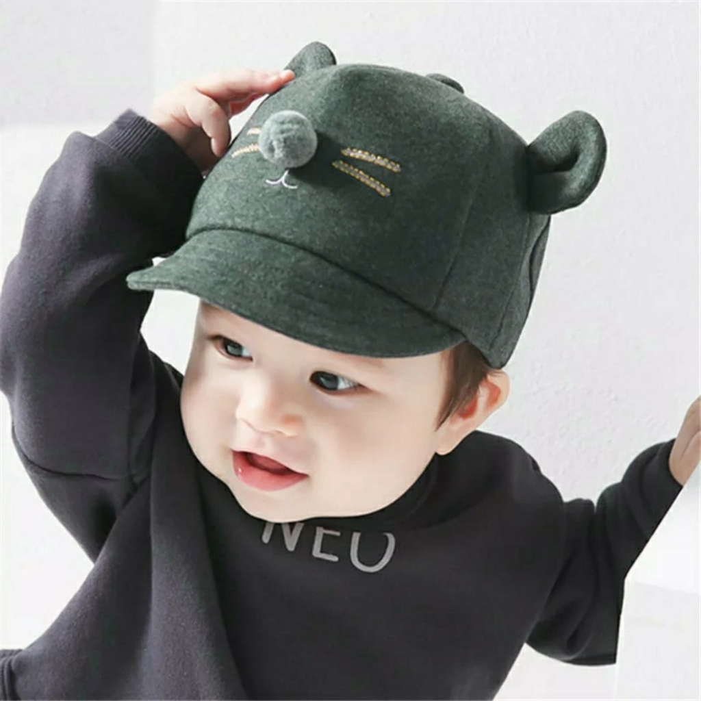 Topi Weasel 1 - 3 Tahun MAXKENZO Zilvia Store Topi Anak BerKualitas