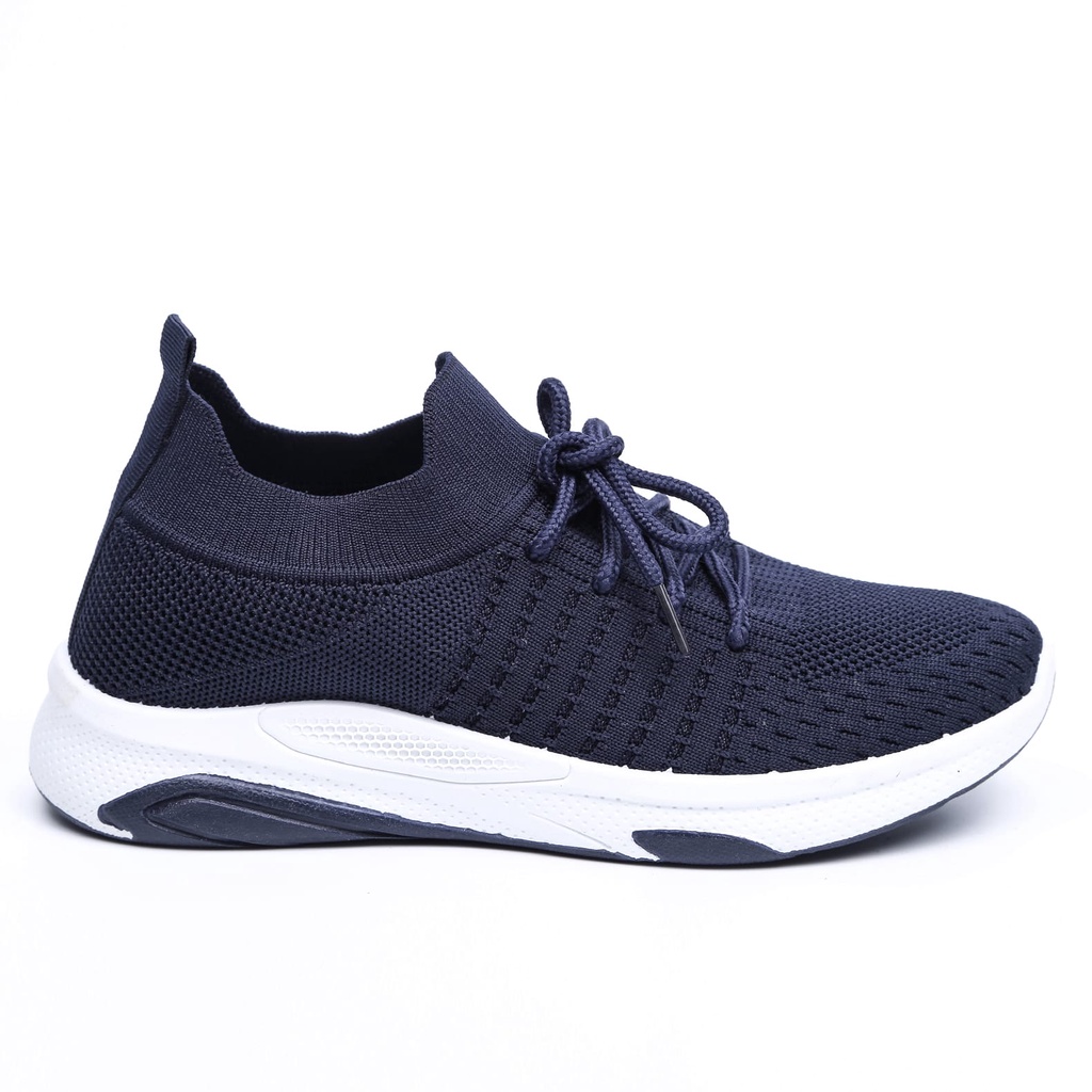 Sepatu Wanita Slip On Shoes Canvas Sepatu Sports Olahraga - A2055-Biru