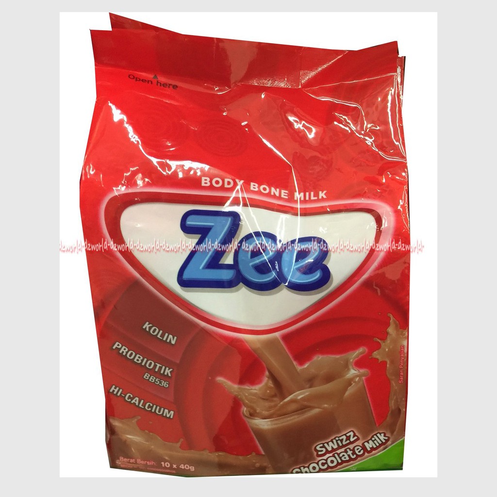 Zee Bag Vanilla Coklat 10Sachet Susu Zee Kemasan Sachet Vanila Pouch 10pcs Susu Zee Zii