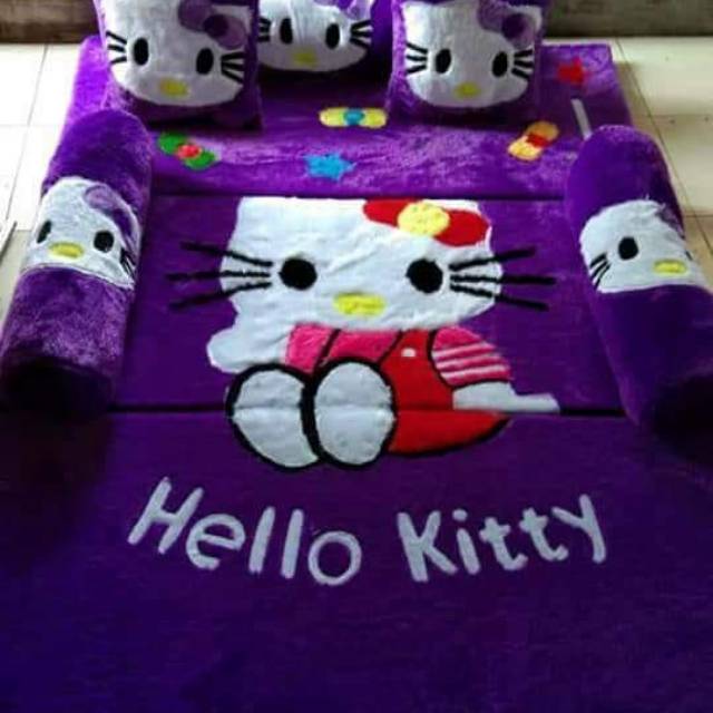 Karpet Bulu Rasfur Karakter Hello Kitty Shopee Indonesia