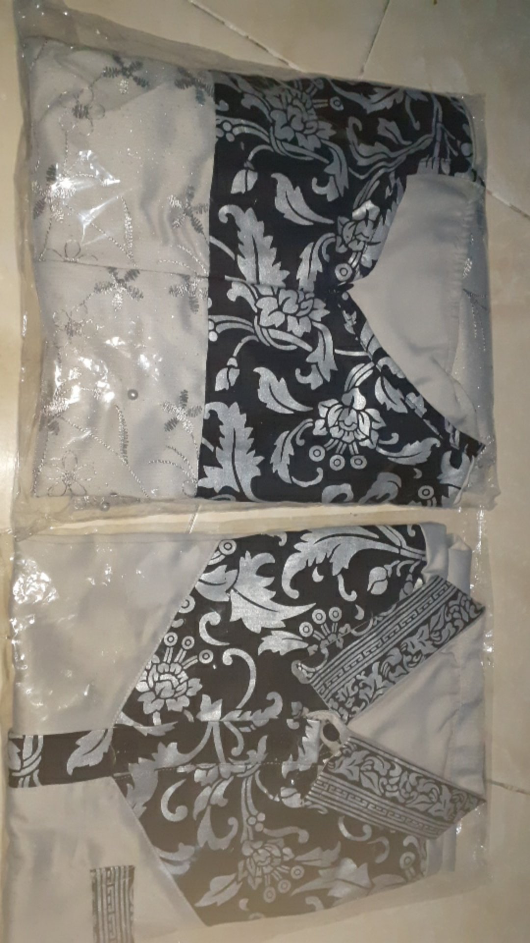 Batik Couple Katun Batik Mix Velvet +tille Busui, Karet Belakang, Pita Tali Bisa Dilepas
