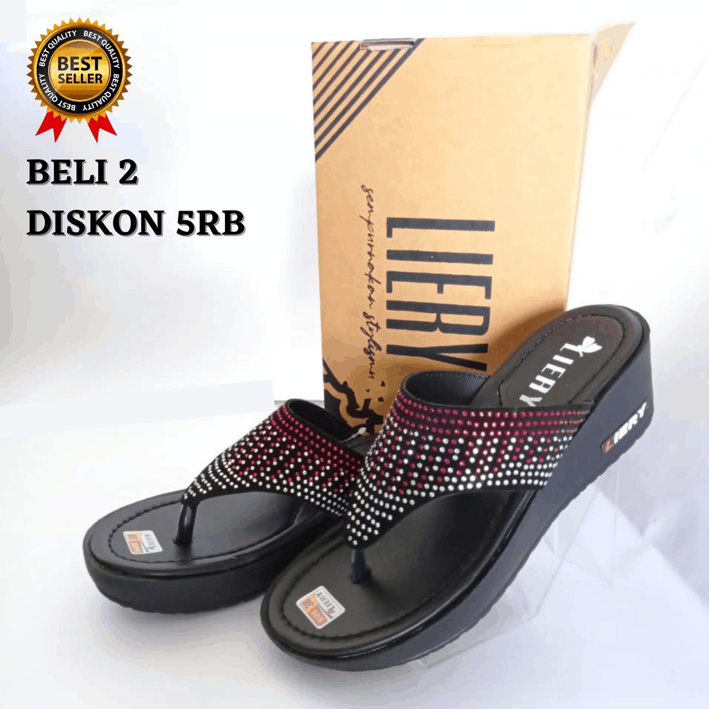 SANDAL WANITA WEDGES CALBI HAK 5CM MODEL TERBARU-6