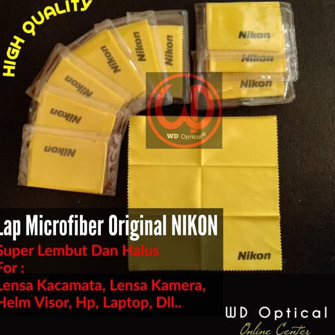 KAIN LAP MICROFIBER ORIGINAL NIKON - KAIN LAP KACAMATA - LENSA KAMERA TERLARIS