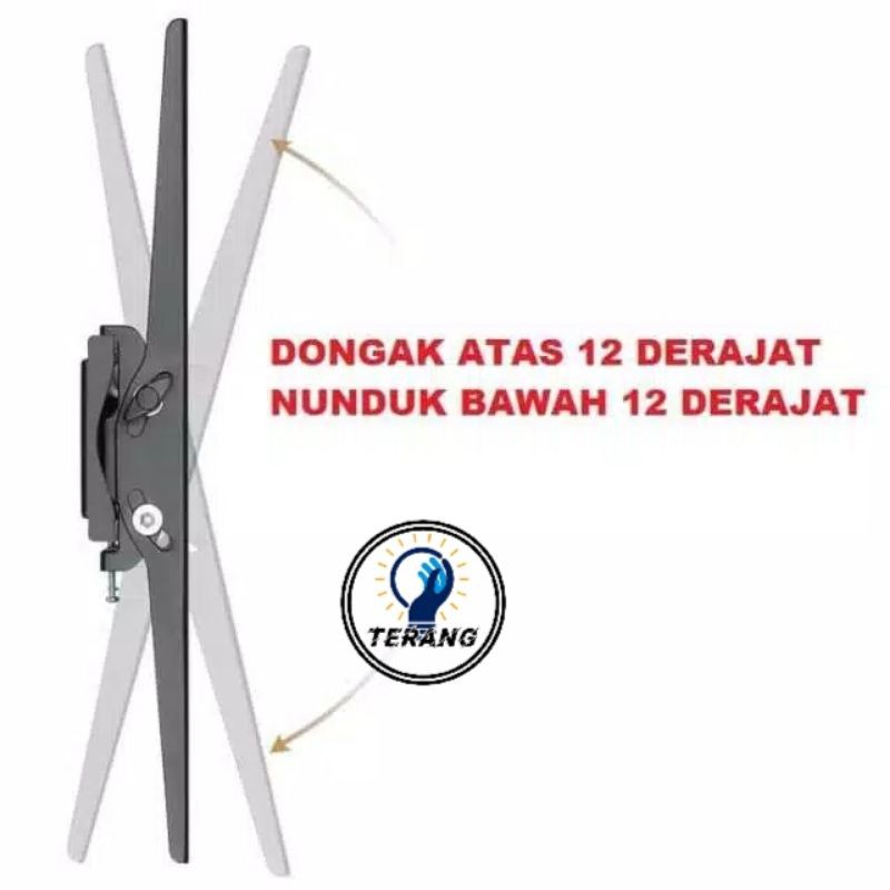 Bracket TV LED LCD 14 - 37 Inch Waterpas 15 17 19 21 22 24 27 29 32 35 37 in-7