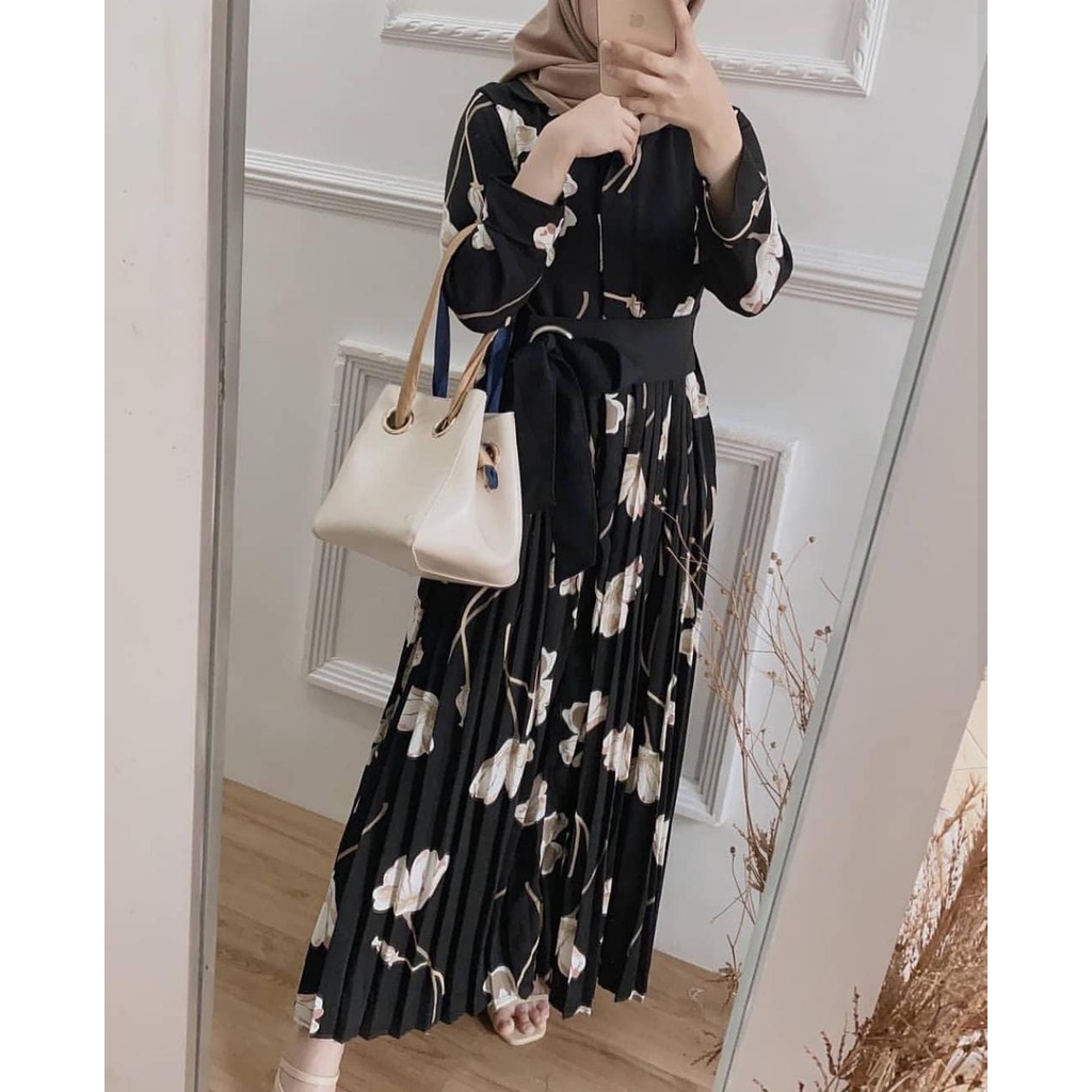 BG001RR baju gamis wanita dewasa lebaran kekinian pakaian syari jubah arab cewek muslim muslimah GAM