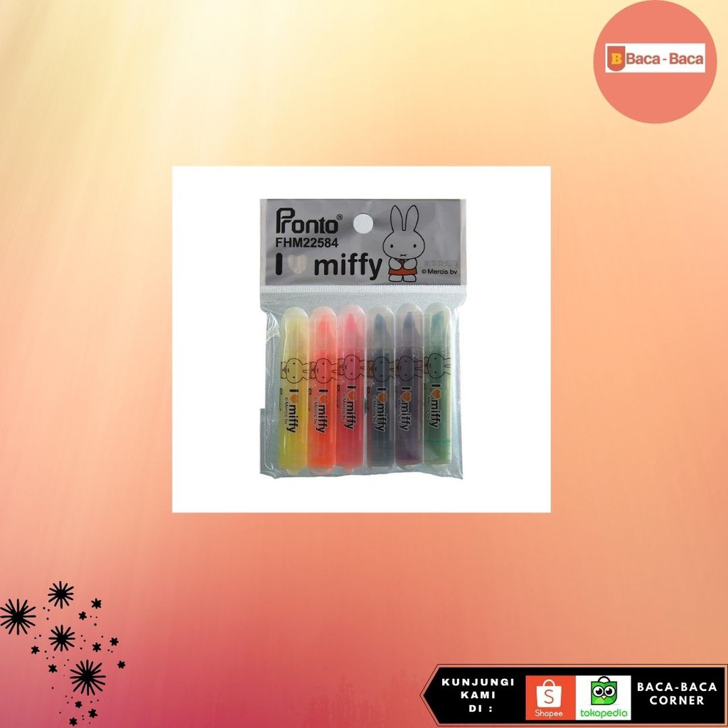 

BACABACA MINI HIGHLIGHTER 6 COLORS FHM 22584/6S PRONTO HIGHLIGHTER