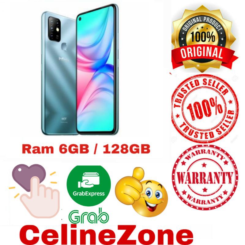 HP Infinix Hot 10 Ram 6GB 128GB 6/128 Garansi Resmi Infinix