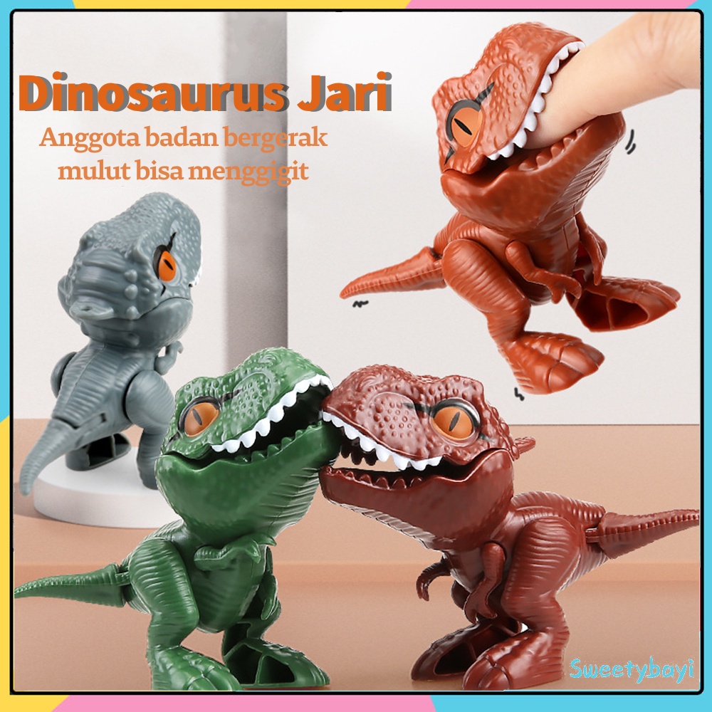 SweetyBayi Mainan anak dinosaurus gigit Jari Finger Biting Dinosaur