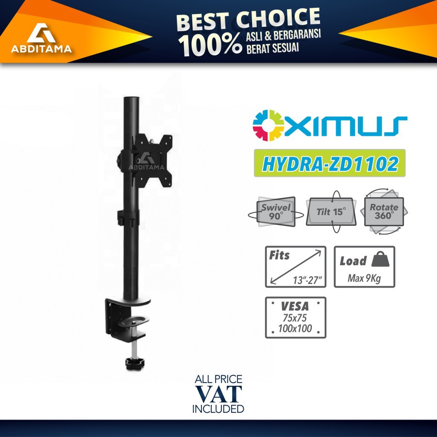 BRACKET MEJA LCD LED TV 1 Monitor 13 - 27 OXIMUS HYDRA ZD1102