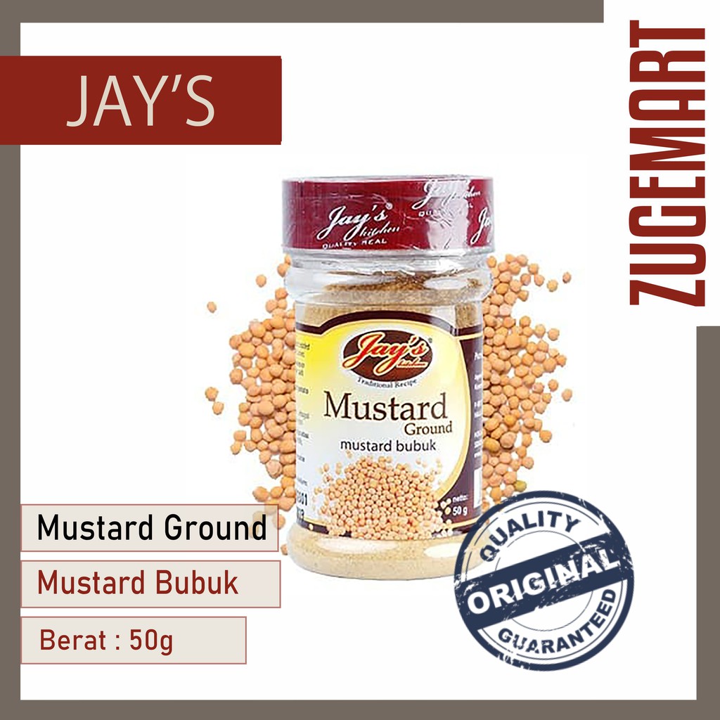 

Jay's Mustard Ground / Mustard Bubuk / Jay Bumbu Mustard - 50Gram