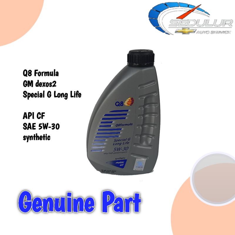 Oli mesin Q8 dexos 2 chevrolet diesel