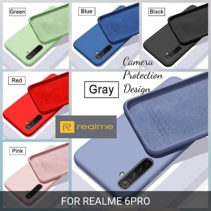 REALME 6 / REALME 6 PRO SOFT CASE SILICONE BACK COVER - REALME 6 PRO, Hitam