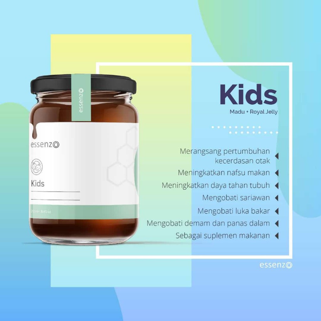 

Terbaru! Madu Anak Obat Penambah Nafsu Makan Anak Essenzo Honey Kids