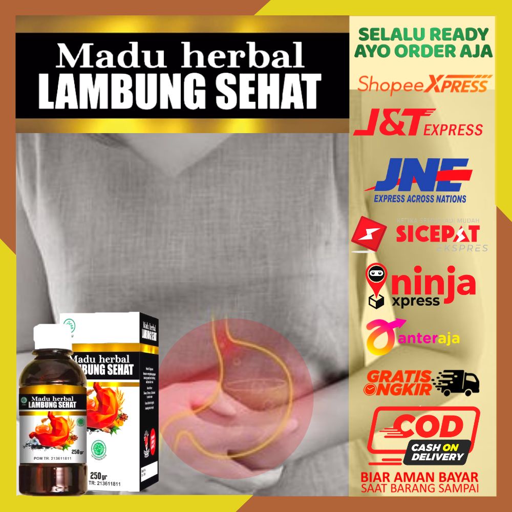 Obat Lambung Herbal Madu Herbal Lambung Sehat 100% Original BPOM Madu Herbal