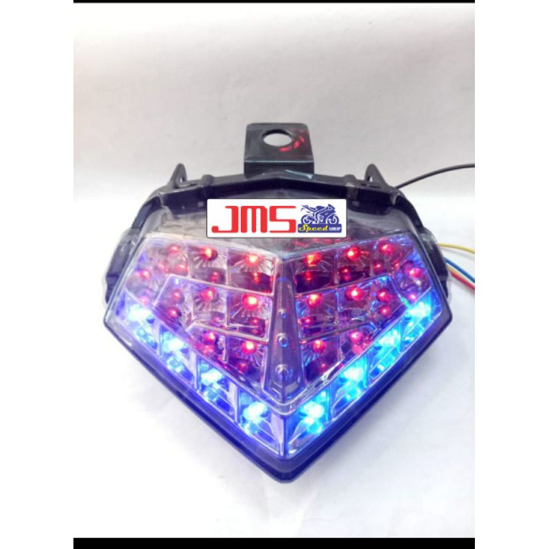 lampu stop belakang led yamaha vixion new plus lampu sen kuning lampu stop merah lampu senja biru