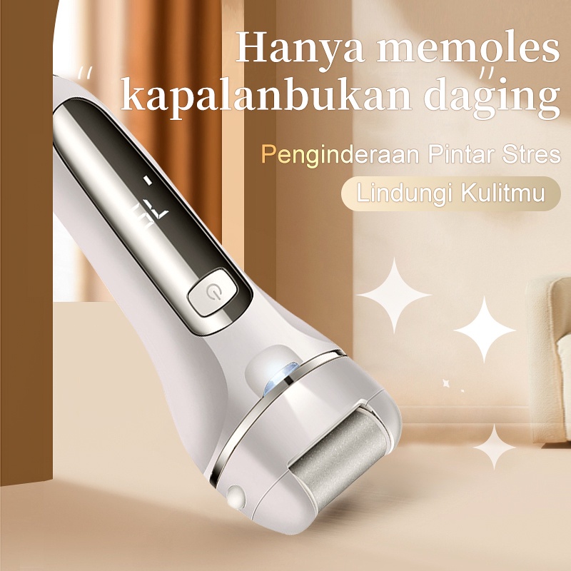 Amazefan Alat Penghalus Kaki Elektrik Pengelupasan pembersih Kulit Untuk Menghilangkan Kulit Mati Kapalan Tumit Alat Amplas Pedicure Menicure Callus Remover Kelupas perawatan kaki Portable Mesin Penghalus Tumit Kaki kikir pengkilap kuku menicure pedicure