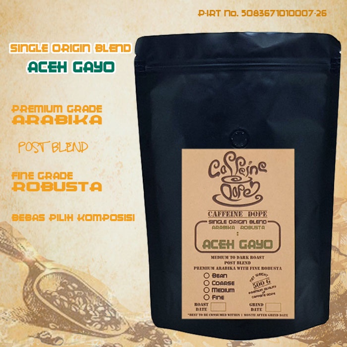 

Kopi Single Origin Blend Aceh Gayo 500 Gr - Bean/Biji & Ground/Bubuk