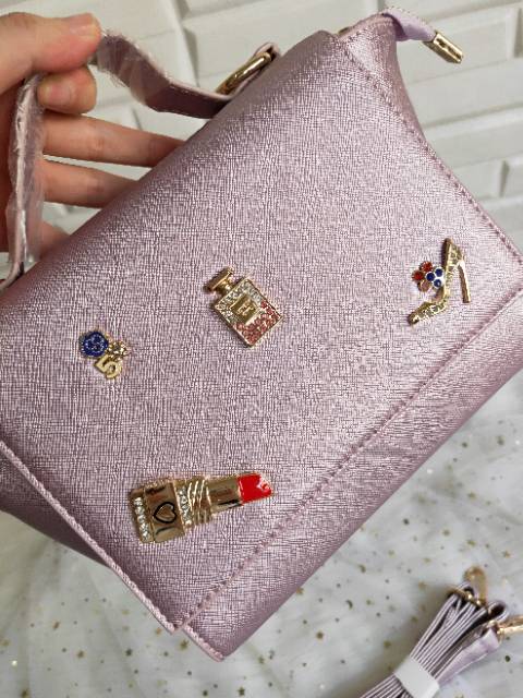 (COD) Sederhana tas impor wanita fashion handbag tas lucu murah