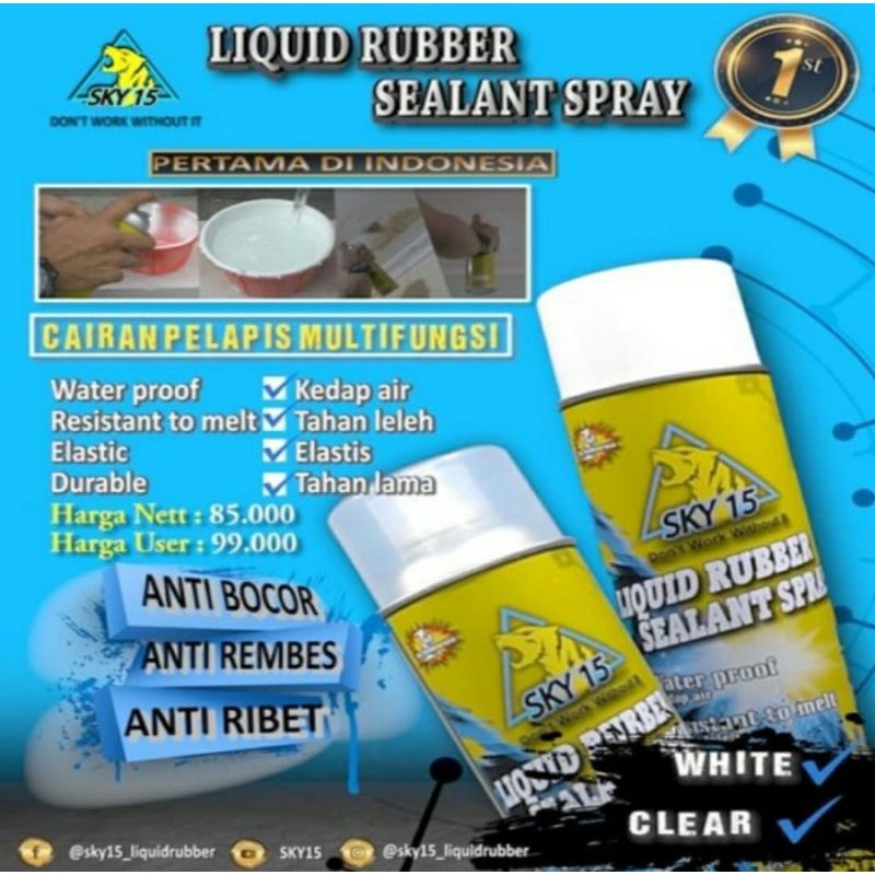 SKY 15 Liquid Rubber Sealent semprotan anti bocor spray anti bocor