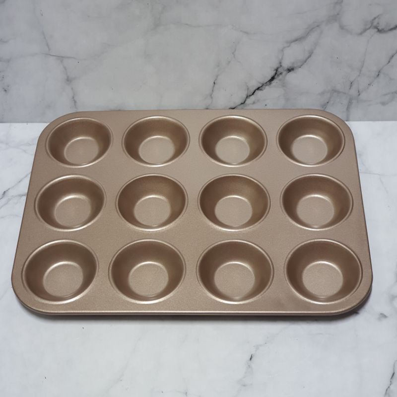 Mini muffin cup cake bake pan 12 cups / loyang kue