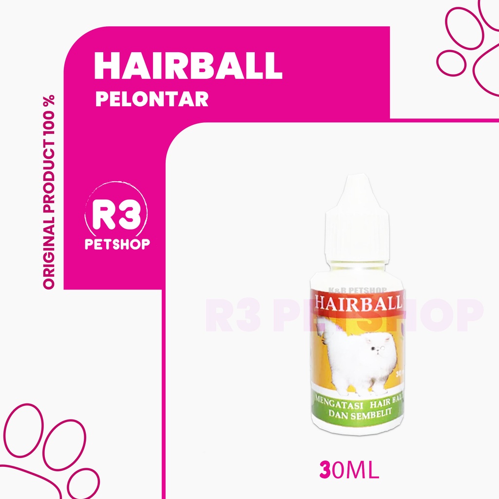 Obat untuk kucing sembelit bab HAIRBALL OIL