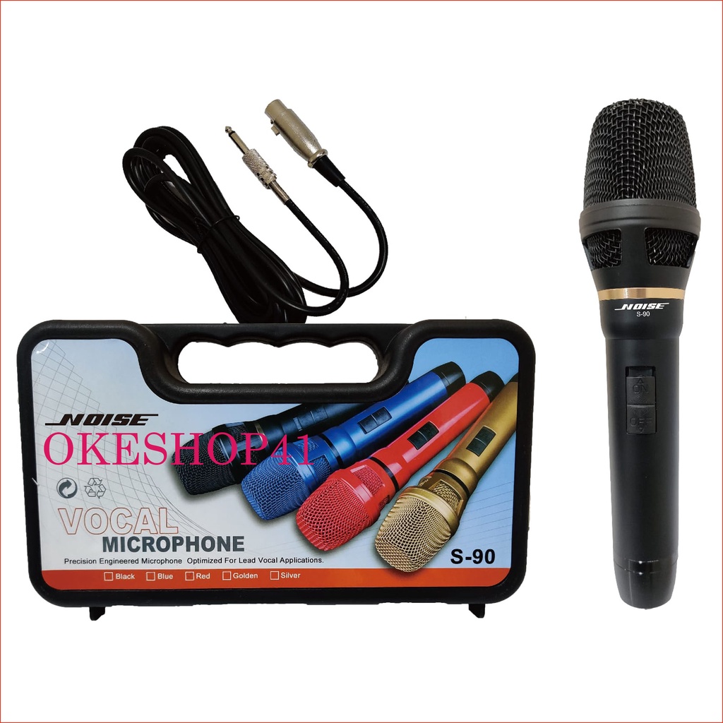 Noise S-90 Microphone Karaoke Mic Kabel Suara vocal empuk