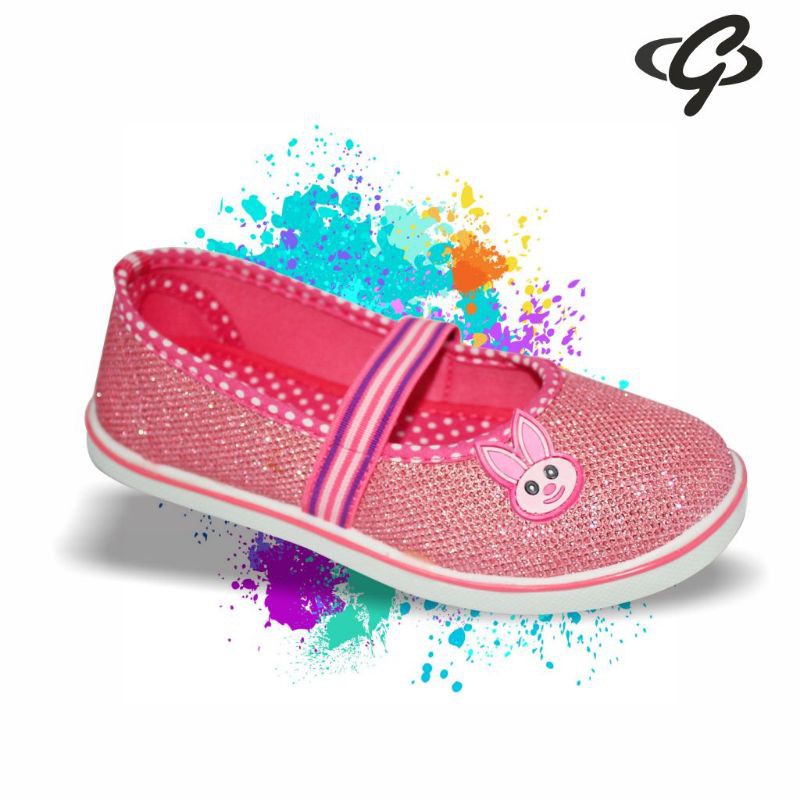 GALLETTI JULIA - SEPATU FLATSHOES ANAK PEREMPUAN PIN KELINCI SLIP ON