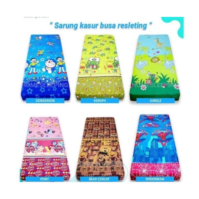 Sarung Kasur Busa Resleting/Sprei Resleting/Sarung Kasur Inoac{180x200x20/160x200x20} TERMURAH BISA 