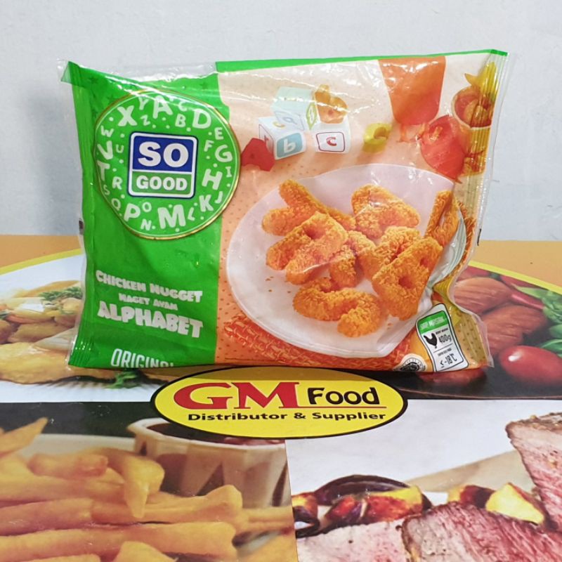 

SO GOOD CHICKEN NUGGET ALPHABET ORIGINAL 400 GRAM