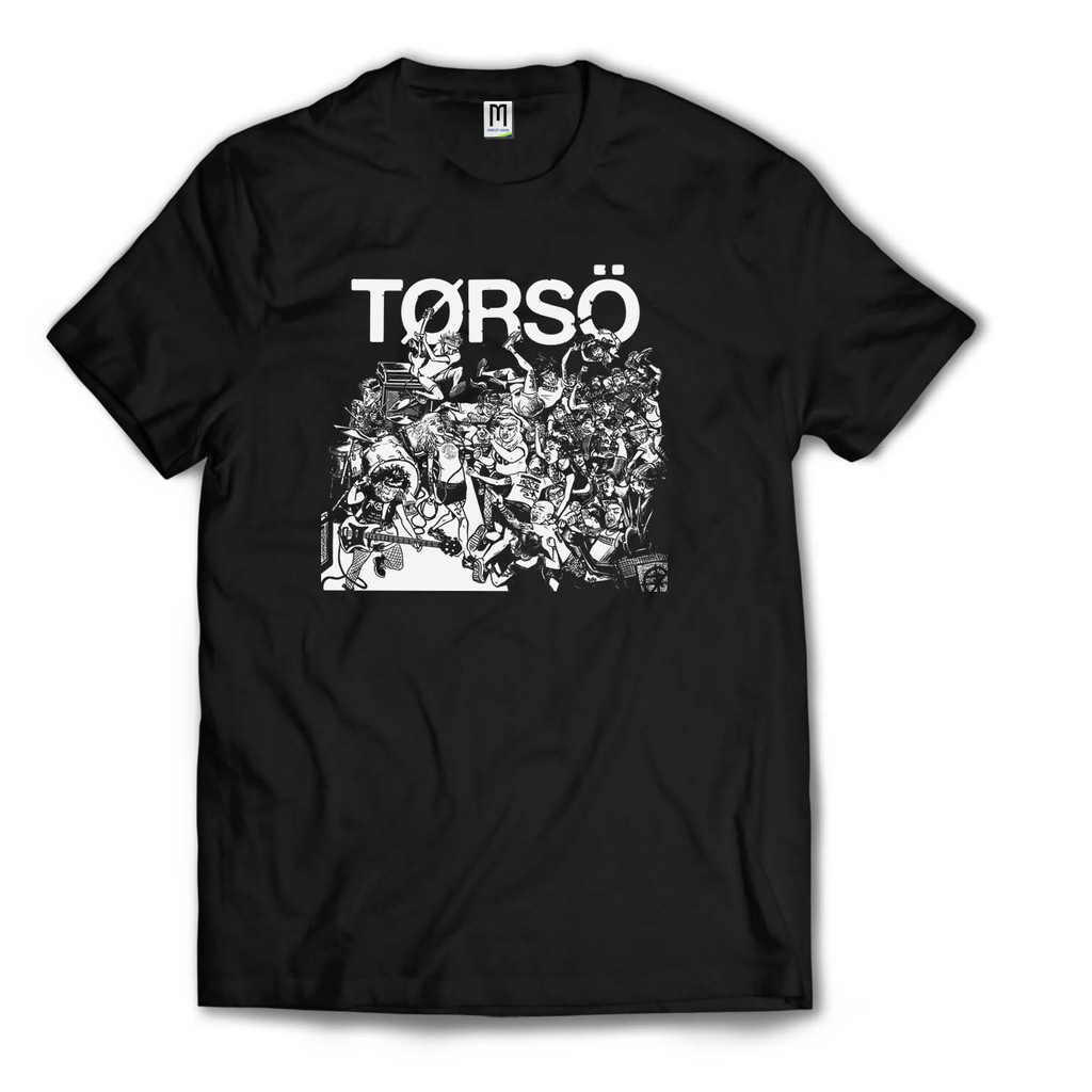 TORSO-Kaos band punk-Hardcore / Premium Shirt/ Tag MerchCons - HITAM