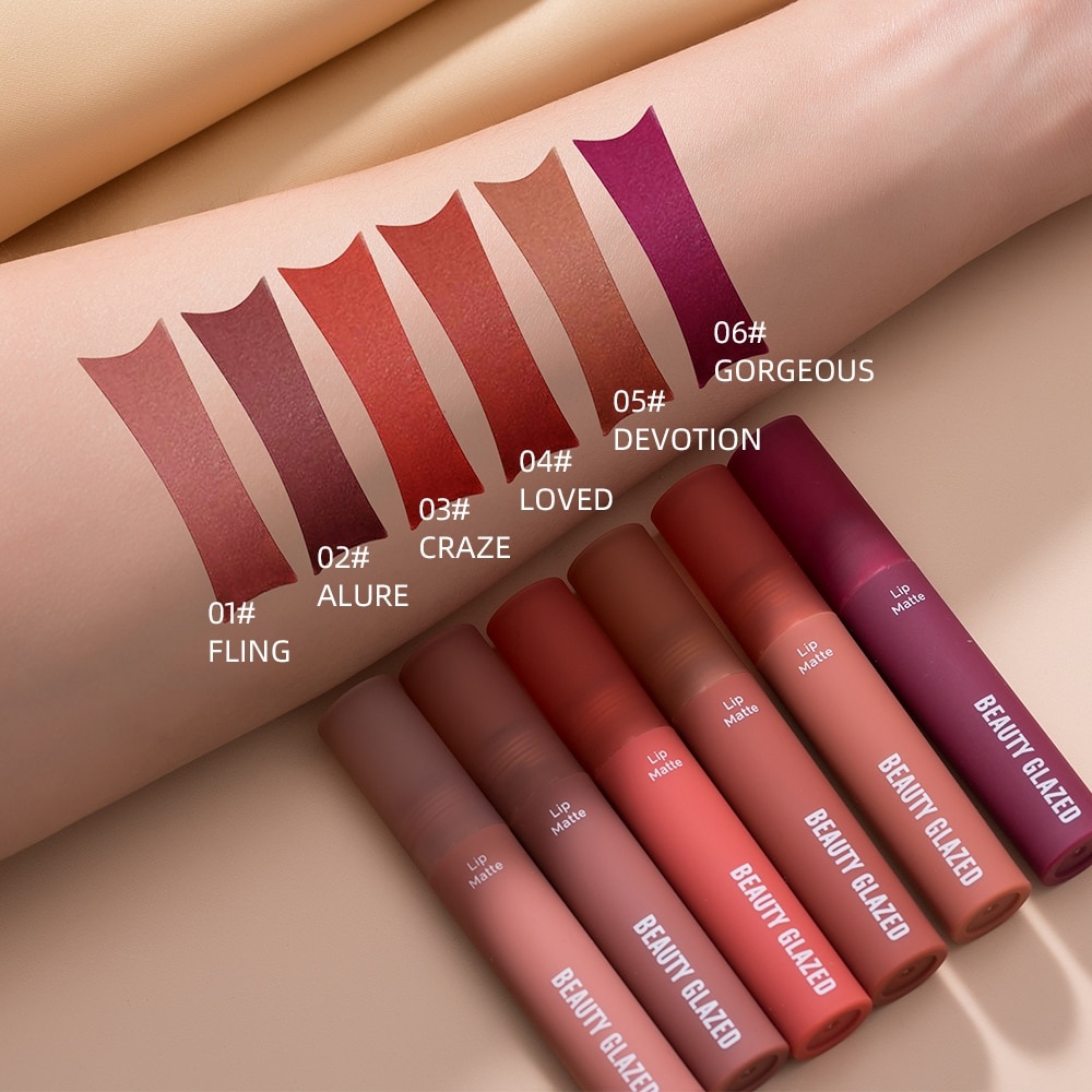 Beauty Glazed Lip Cream Set 8 Color Beauty Glazed Lipstik Beauty Glazed Lipstick Beauty Glazed Lipstick Matte Beauty Glazed Lip Matte Beauty Glazed Lip Cream