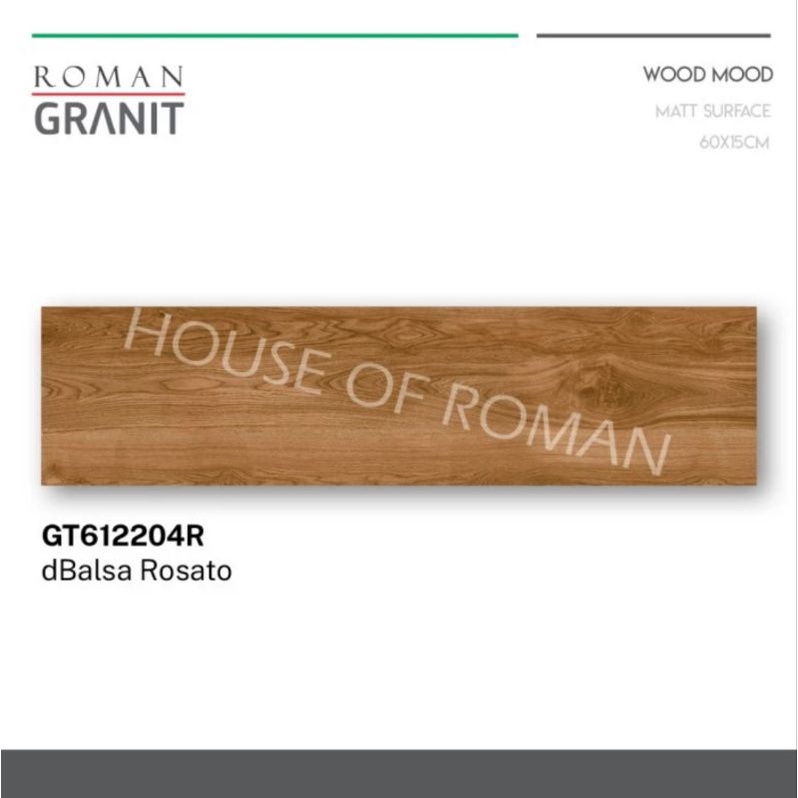 Roman Granit kayu 60x15 dBalsa series dBalsa Rosato / granit kayu / lantai kayu / lantai motif kayu / lantai kayu murah / granit motif kayu / wood mood / keramik kayu / ubin kayu
