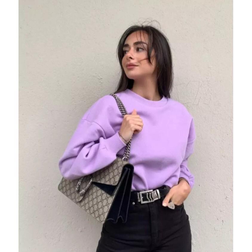 Basic Sweater Polos - Sweater Oblong Wanita