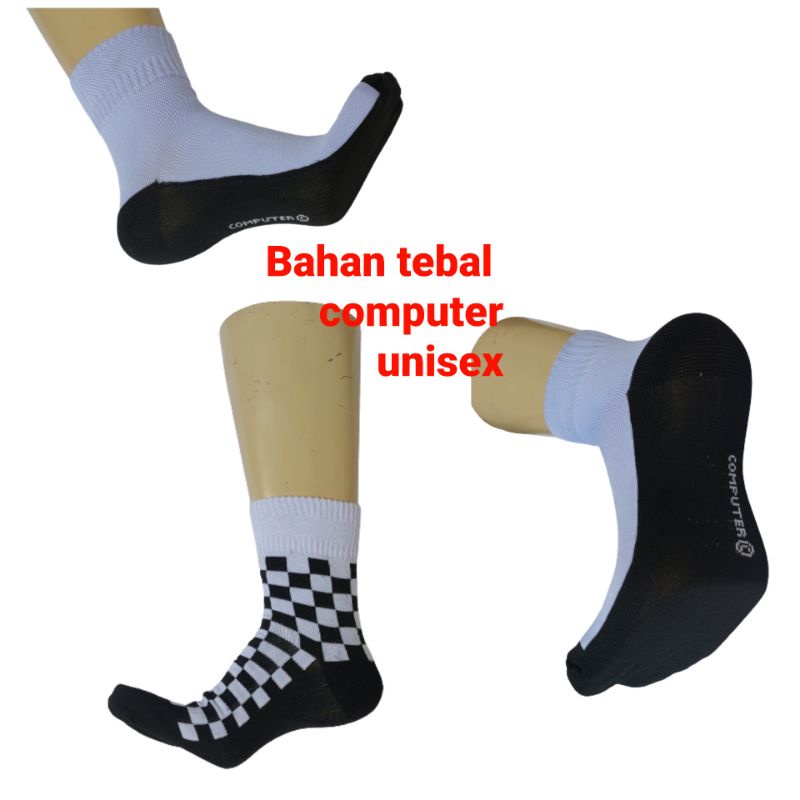 12,pasang kaos kaki,sport,HITAM PUTIH,CATUR,HITAM,POLOS,