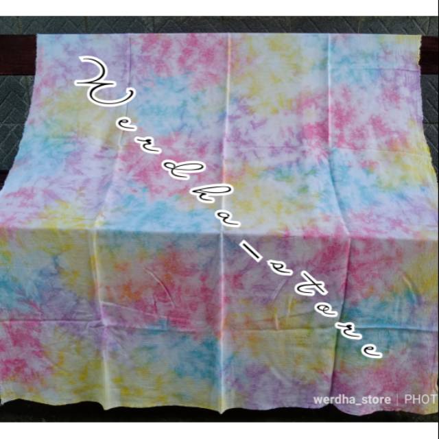 Kain Tiedye/Shibori Pelangi 4 Warna