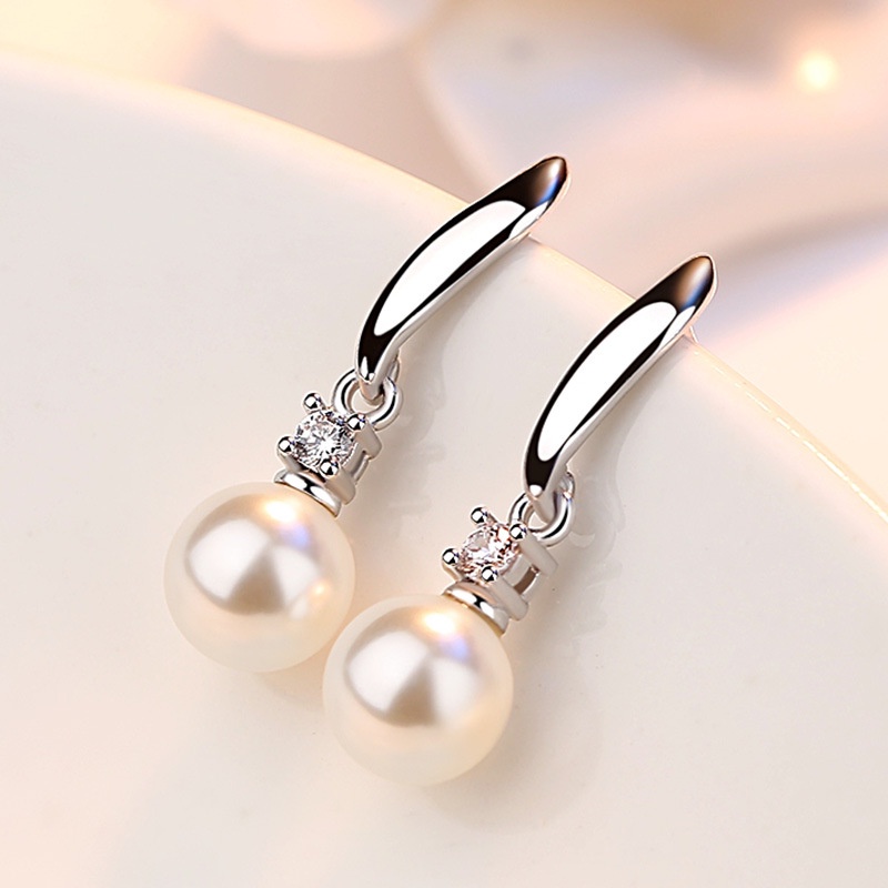 Anting Perak 925 Wanita Kecantikan Anting-Anting Fashion Perhiasan