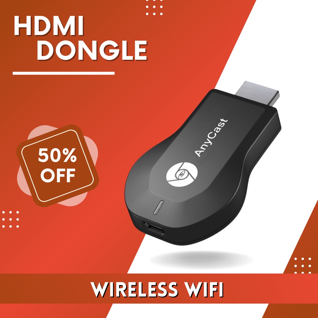 anycast dongle HDMI display TV wireless receiver WiFi / proyektor hp / HDMI dongle hp ke tv / miraca