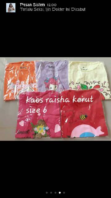 KAOS ANAK TANGAN KERUT