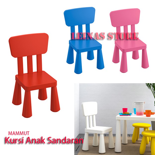 Kursi Anak dengan Sandaran Plastik