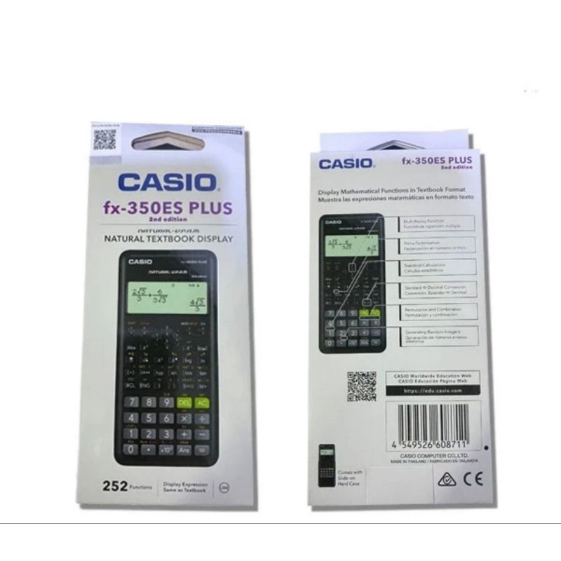 

CASIO KALKULATOR SCIENTIFIC FX 350 ES PLUS 2ND EDITION 252 FUNGSI