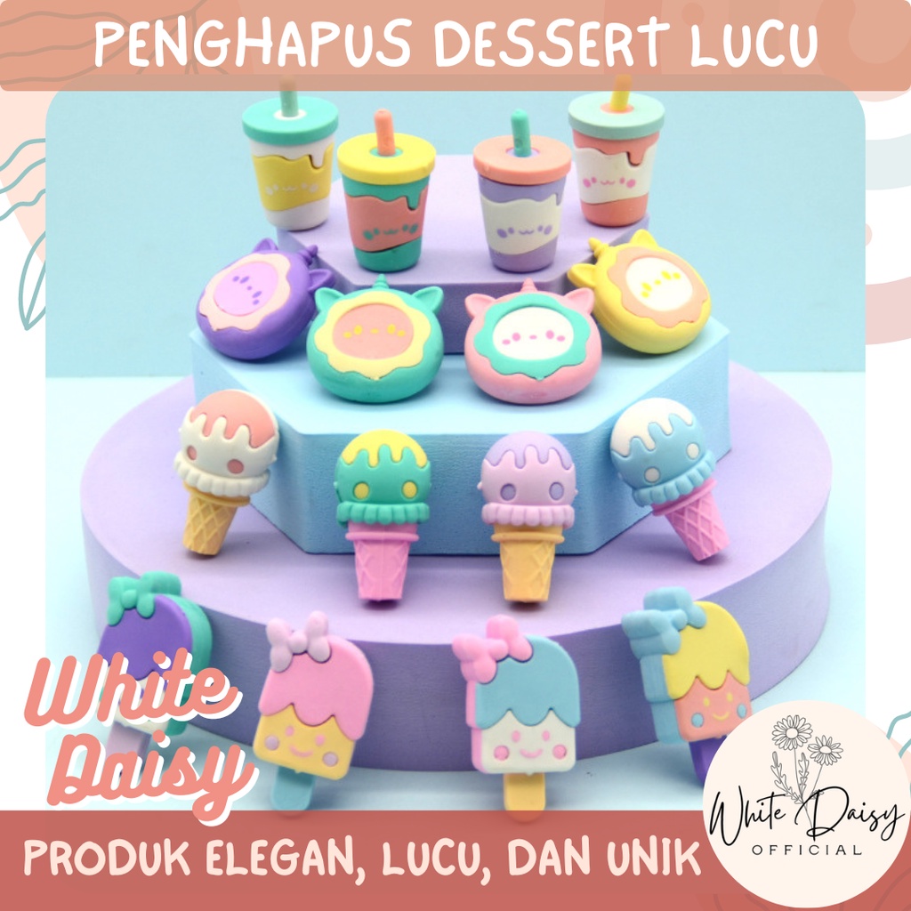 

penghapus makanan dessert manis premium sweet lucu es krim boba ice cream donat