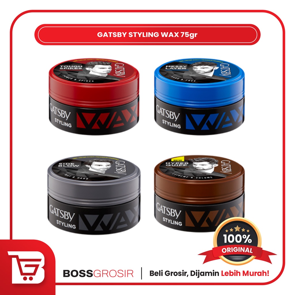 GATSBY STYLING WAX 75gr Minyak Rambut Pria Wax