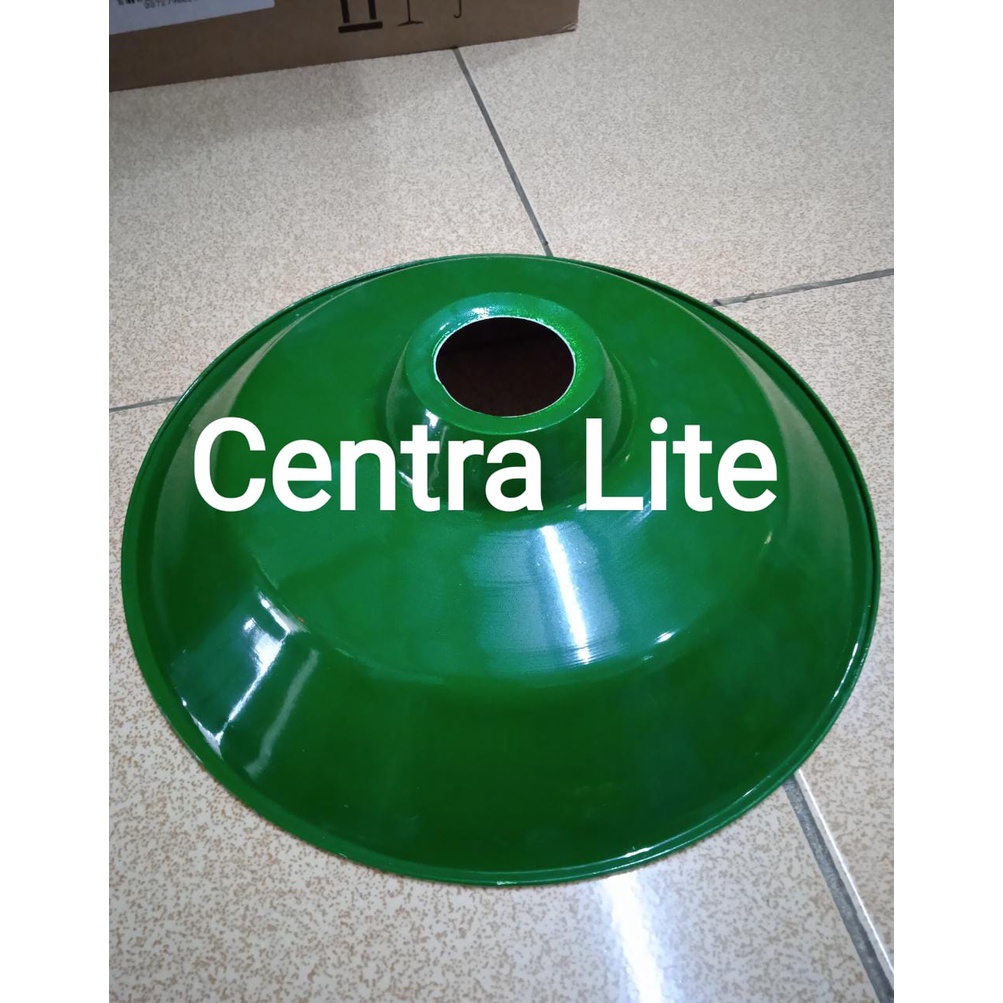 Fitting Gantung Industri E27 + Kap Lampu Gantung Hijau WD