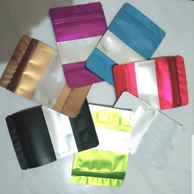 KEMASAN POUCH 10X15 WINDOW STAND ALUMUNIUM 50GR 75GR 100GR