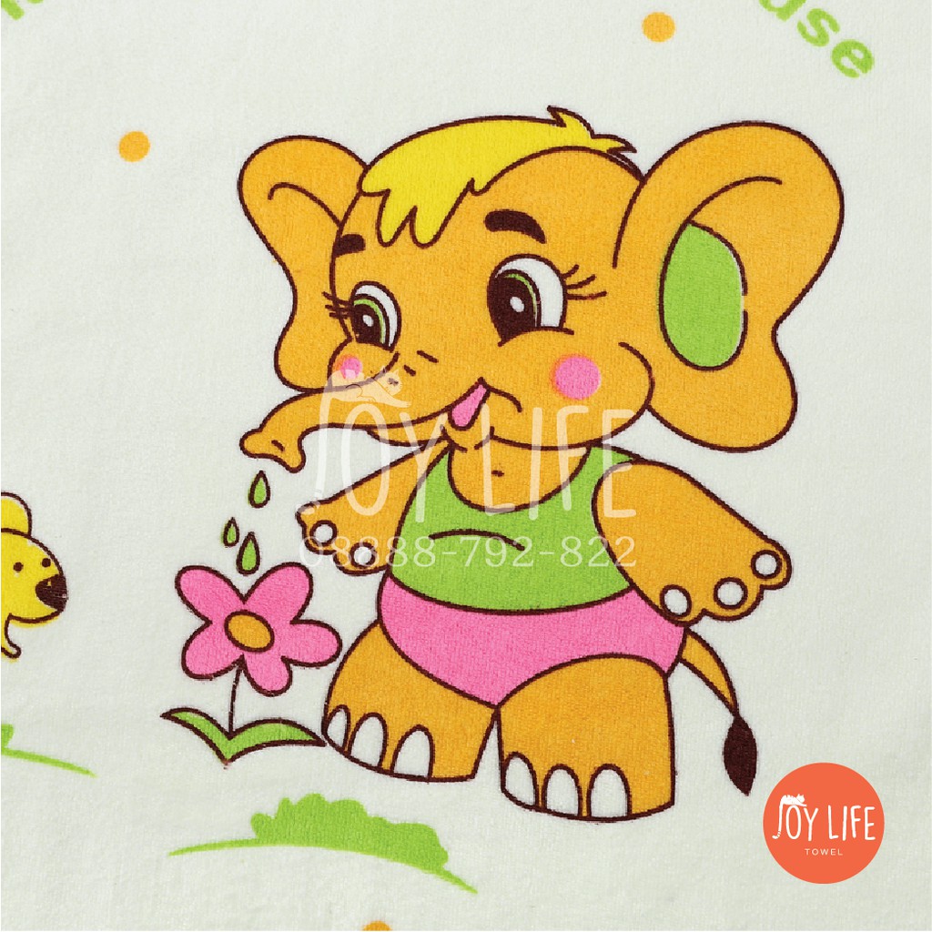 Handuk mandi microfiber 50cmx100cm / handuk anak / handuk baby motif yellow color tebal dan lembut