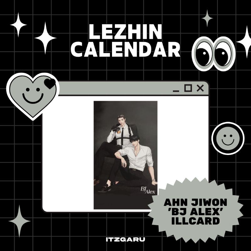[BOOKED] LEZHIN ILLUSTRATION CARD - JIWON 'BJ ALEX' [READ DESC]