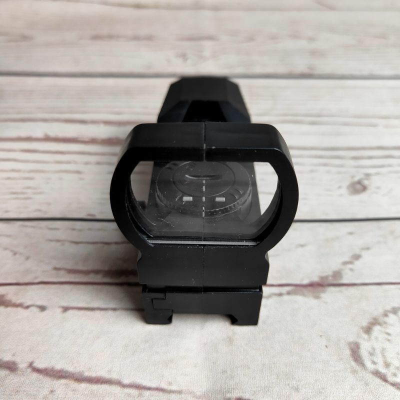 Kekeran Senapan Teropong Holographic Led Green Dot Scope 20mm Rail Mount Baterai
