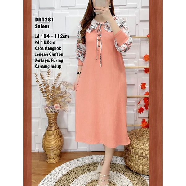 DRES KAOS BANGKOK COMBI CHFFON DR1281