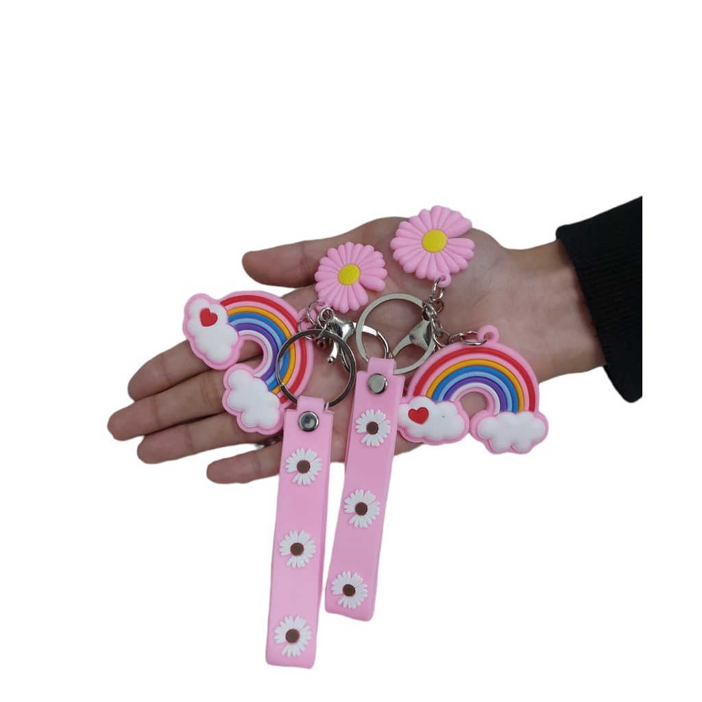 MTOYS - GANTUNGAN KUNCI PELANGI | KEY CHAIN UNIK | GANTUNGAN ELEGAN UNIK