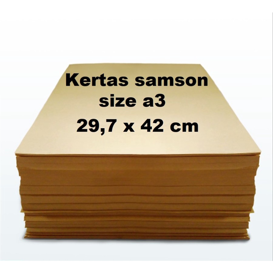 

Kertas Samson Coklat 80 Gram size A3 cocok untuk Packing